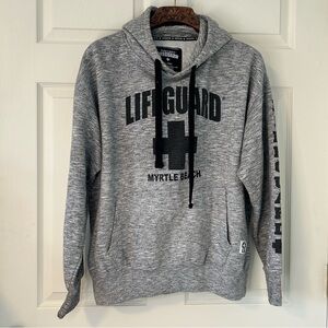 Lifeguard Myrtle Beach Black & Gray Hoodie, Youth XL